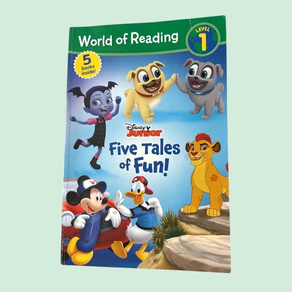 Disney Five Tales of Fun Easy Learn to Read Book - Picture 1 of 2